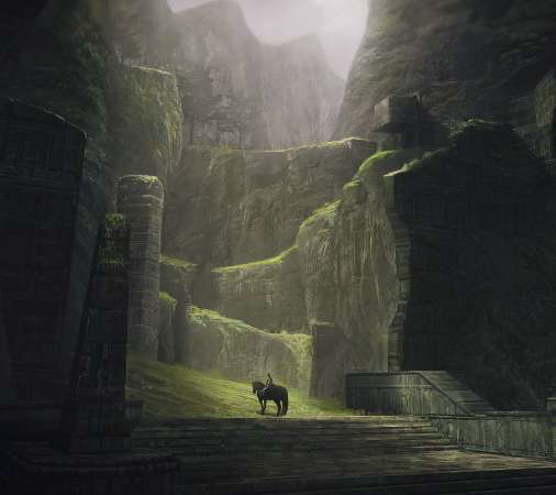 Shadow of the Colossus Mobiele Horizontaal achtergrond