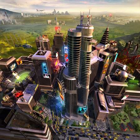 SimCity Mobiele Horizontaal achtergrond