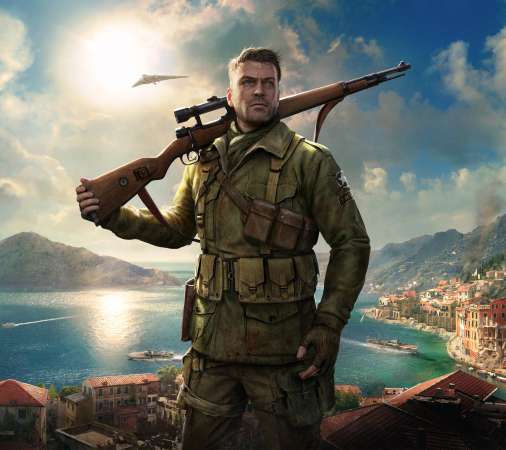 Sniper Elite 4 Mobiele Horizontaal achtergrond