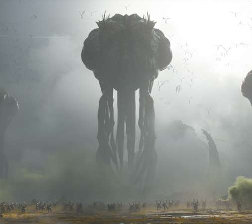Starcraft Mobiele Horizontaal achtergrond