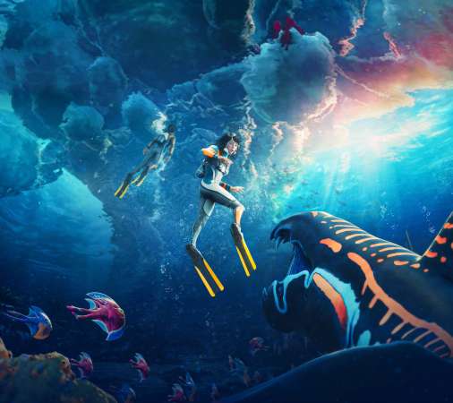 Subnautica 2 Mobiele Horizontaal achtergrond