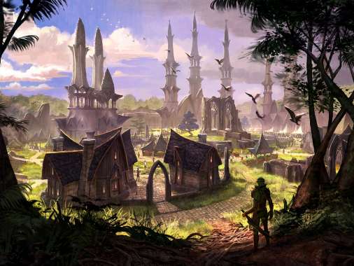 The Elder Scrolls Online Mobiele Horizontaal achtergrond