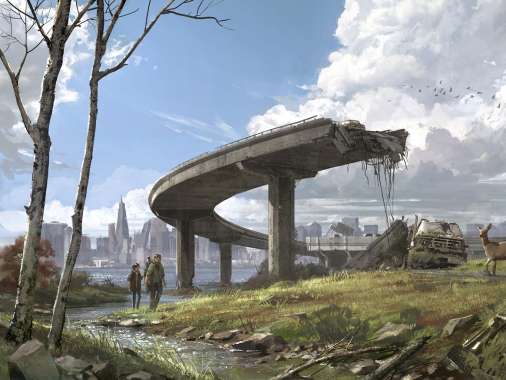 The Last of Us Mobiele Horizontaal achtergrond