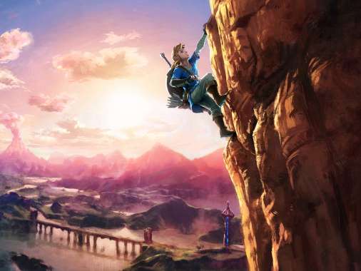 The Legend of Zelda: Breath of the Wild Mobiele Horizontaal achtergrond