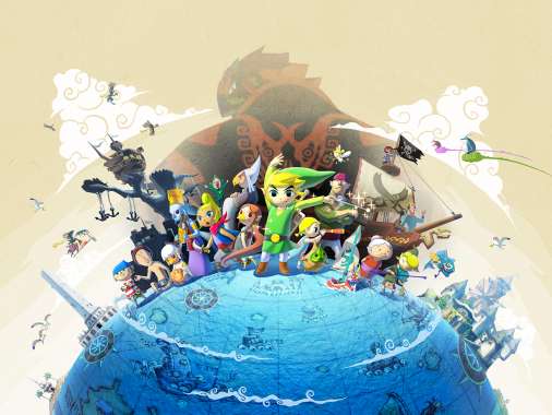 The Legend of Zelda: The Wind Waker HD Mobiele Horizontaal achtergrond