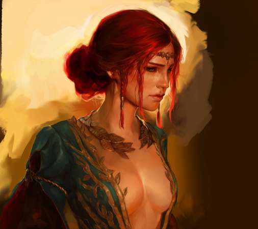The Witcher 3 fan art Mobiele Horizontaal achtergrond