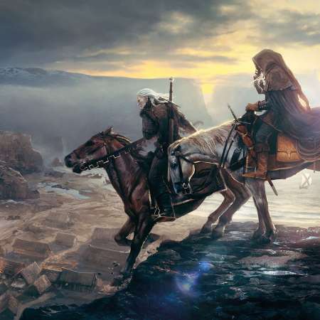 The Witcher 3: Wild Hunt Mobiele Horizontaal achtergrond