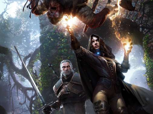 The Witcher 3: Wild Hunt Mobiele Horizontaal achtergrond