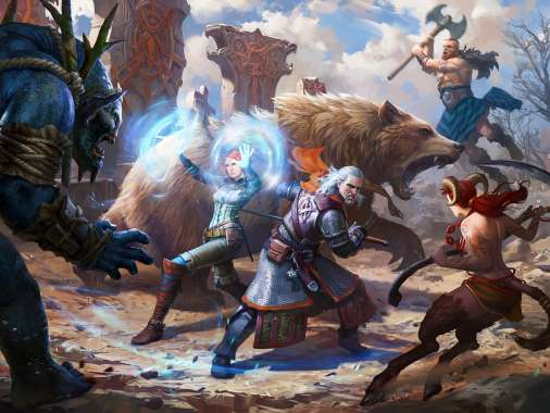 The Witcher Battle Arena Mobiele Horizontaal achtergrond