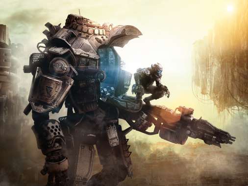 Titanfall Mobiele Horizontaal achtergrond