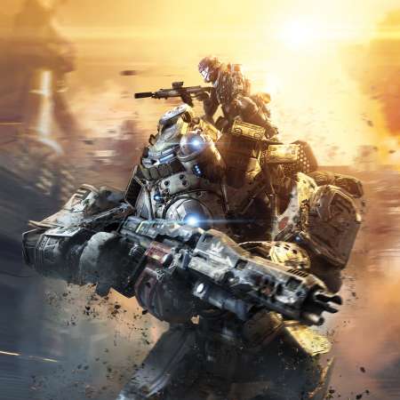 Titanfall Mobiele Horizontaal achtergrond