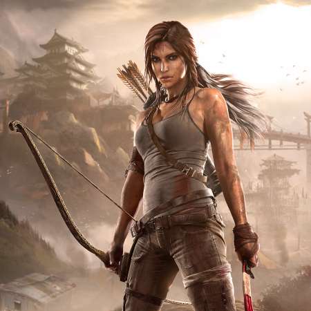 Tomb Raider Mobiele Horizontaal achtergrond