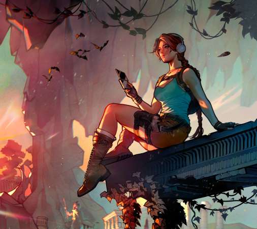 Tomb Raider 30th Anniversary Mobiele Horizontaal achtergrond
