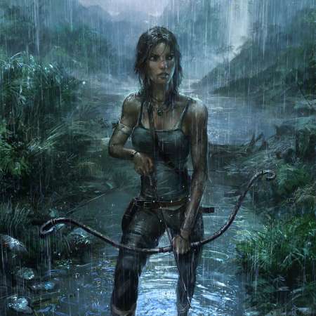 Tomb Raider fan art Mobiele Horizontaal achtergrond