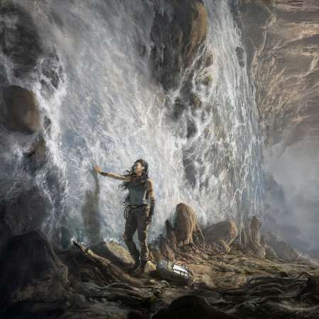 Tomb Raider fan art Mobiele Horizontaal achtergrond