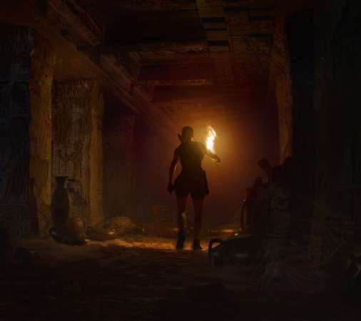 Tomb Raider fan art Mobiele Horizontaal achtergrond