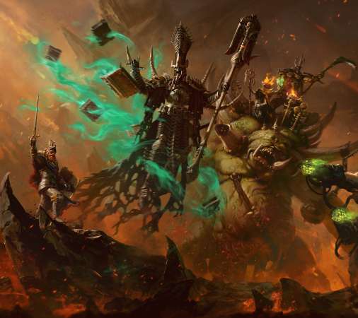 Total War: Warhammer 3 - Lords of the End Times Mobiele Horizontaal achtergrond