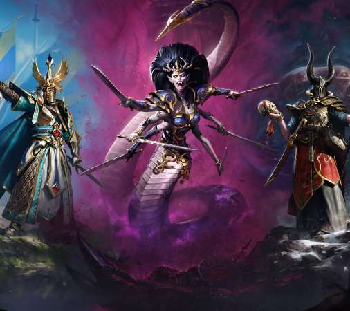 Total War: Warhammer 3 - Tides of Torment Mobiele Horizontaal achtergrond