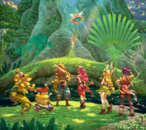 Trials of Mana Mobiele Horizontaal achtergrond