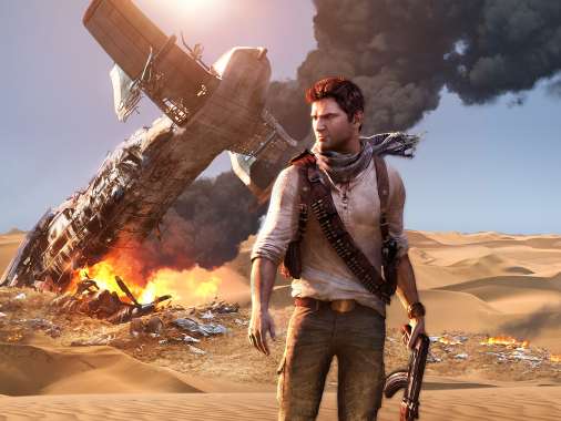 Uncharted 3: Drake's Deception Mobiele Horizontaal achtergrond