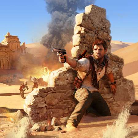 Uncharted 3: Drake's Deception Mobiele Horizontaal achtergrond