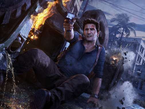 Uncharted 4: A Thief's End Mobiele Horizontaal achtergrond