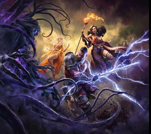 Ungodly Mobiele Horizontaal achtergrond