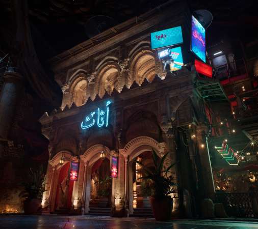Unreal Engine 5 MegaLights Mobiele Horizontaal achtergrond