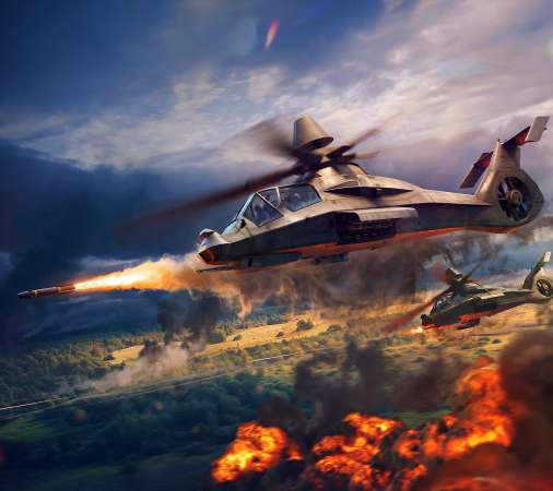 War Thunder Mobiele Horizontaal achtergrond