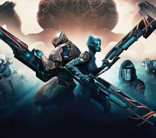 Warframe Mobiele Horizontaal achtergrond