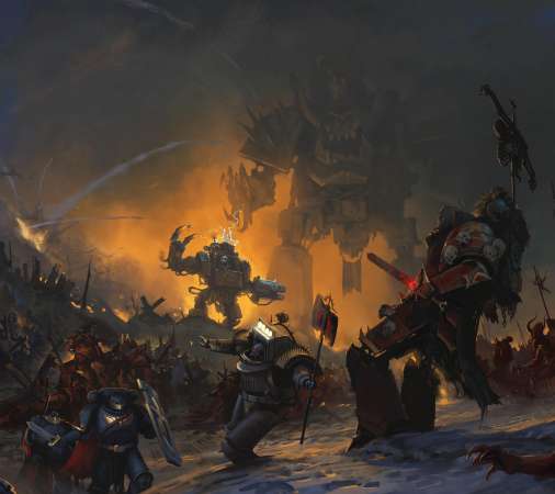 Warhammer 40,000 Mobiele Horizontaal achtergrond