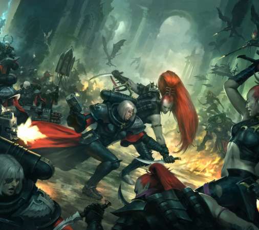 Warhammer 40,000 Mobiele Horizontaal achtergrond