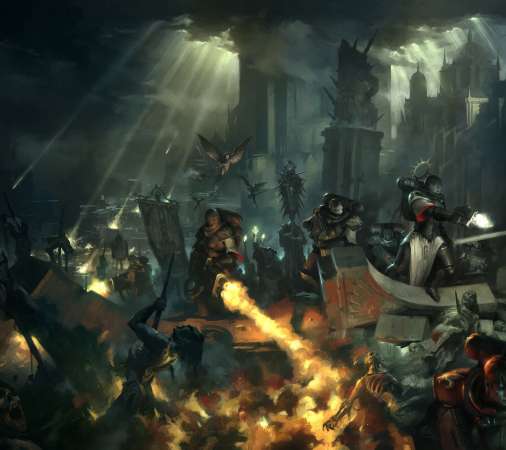 Warhammer 40,000 Mobiele Horizontaal achtergrond