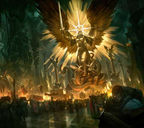 Warhammer 40,000 Mobiele Horizontaal achtergrond