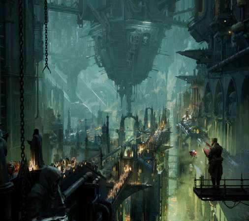 Warhammer 40,000 Mobiele Horizontaal achtergrond