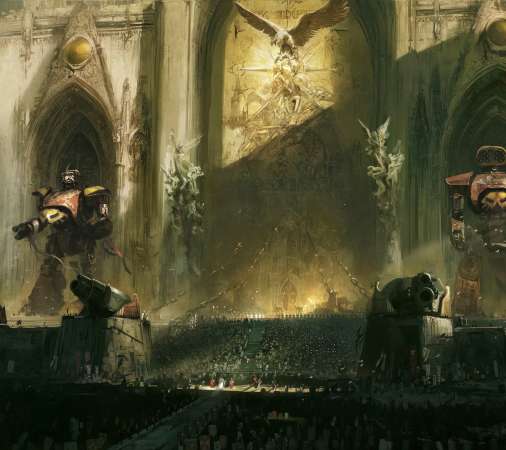 Warhammer 40,000 fan art Mobiele Horizontaal achtergrond