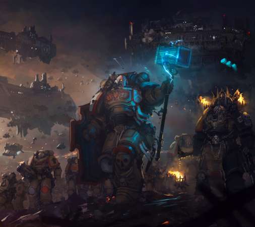 Warhammer 40,000 fan art Mobiele Horizontaal achtergrond