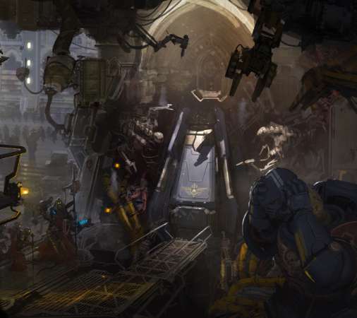 Warhammer 40,000 fan art Mobiele Horizontaal achtergrond