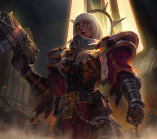 Warhammer 40,000 fan art Mobiele Horizontaal achtergrond