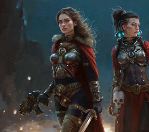Warhammer 40,000 fan art Mobiele Horizontaal achtergrond
