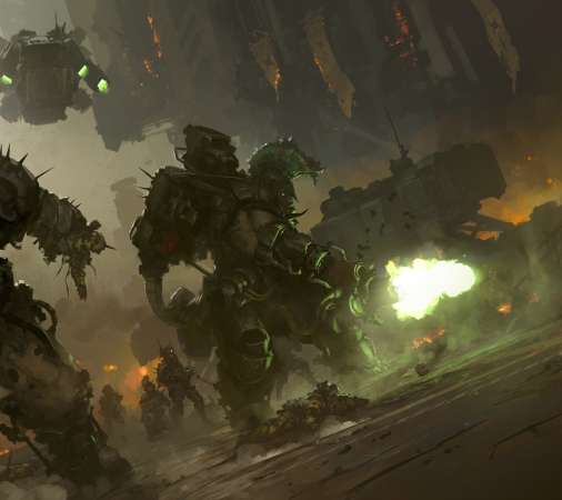 Warhammer 40,000 fan art Mobiele Horizontaal achtergrond
