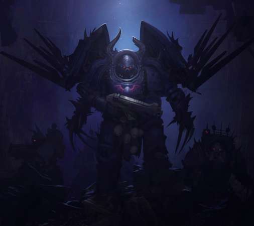 Warhammer 40,000 fan art Mobiele Horizontaal achtergrond