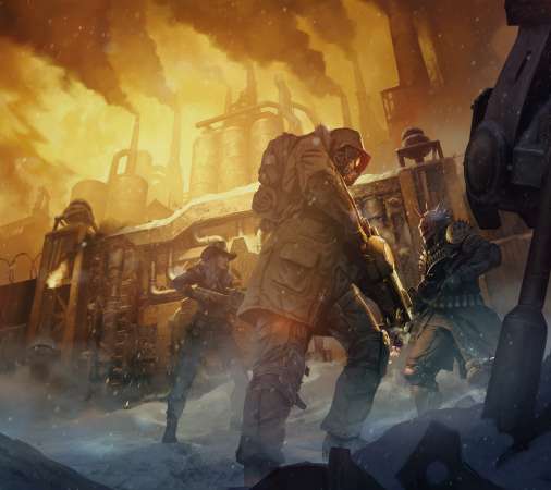 Wasteland 3 Mobiele Horizontaal achtergrond