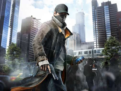 Watch Dogs Mobiele Horizontaal achtergrond