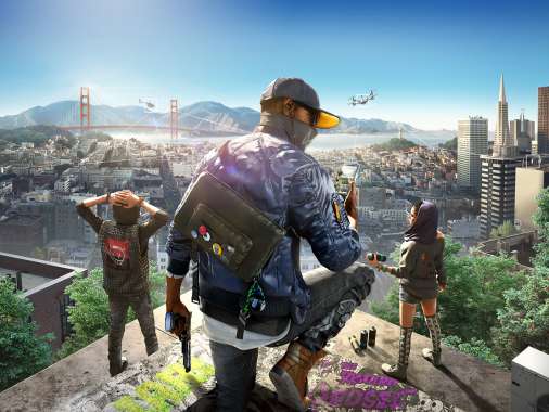 Watch Dogs 2 Mobiele Horizontaal achtergrond