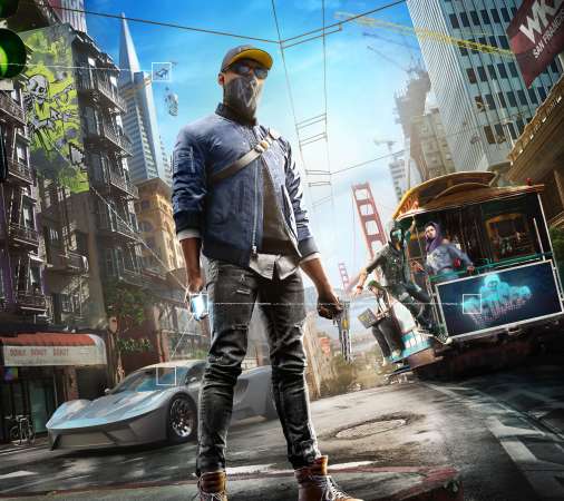 Watch Dogs 2 Mobiele Horizontaal achtergrond