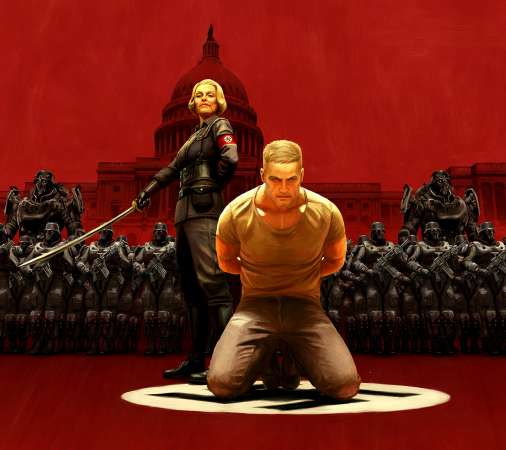 Wolfenstein 2: The New Colossus Mobiele Horizontaal achtergrond