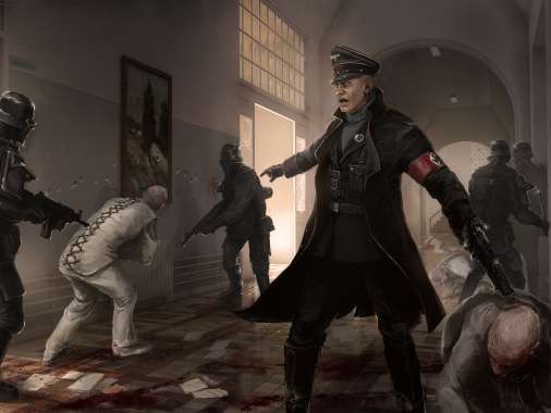 Wolfenstein: The New Order Mobiele Horizontaal achtergrond