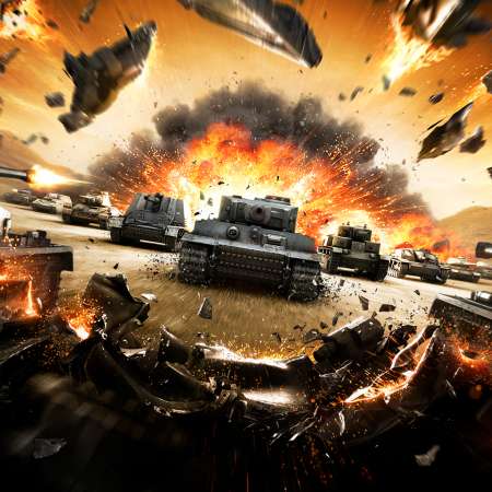 World of Tanks Mobiele Horizontaal achtergrond