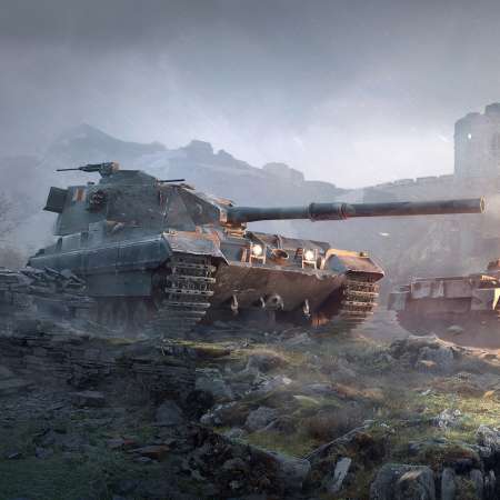 World of Tanks Mobiele Horizontaal achtergrond